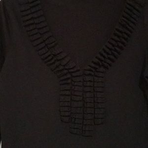 Banana republic black t shirt with front detail